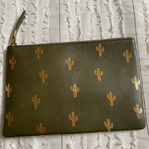 Madewell Cactus Leather Clutch